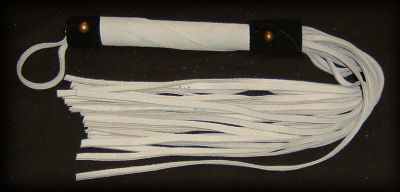 white suede flogger